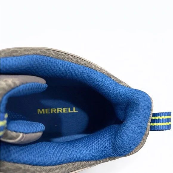 Merrell Kids Waterproof Hiking Shoes Gray Blue Size 4 New in Box - Picture 7 of 9